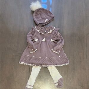 Cynthia Rowley Purple Knit Kids Matching Set